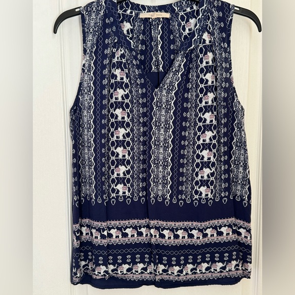 BOHO ELEPHANT SLEVELESS TOP. 41 HAWTHORN FLOWY PULLOVER TOP. Excellent condition - Picture 12 of 12